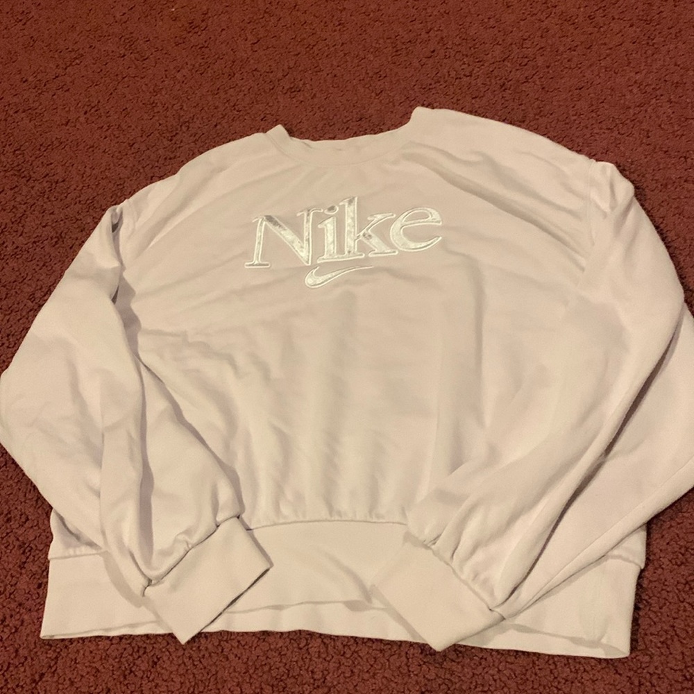 Nike Light Purple Pullover Crewneck with Velvet Detailing
